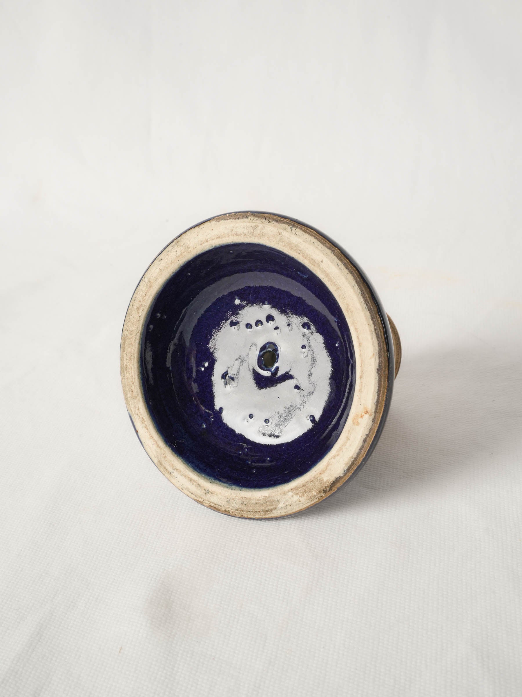 Antique French Le Bacchus advertising match striker - cobalt blue