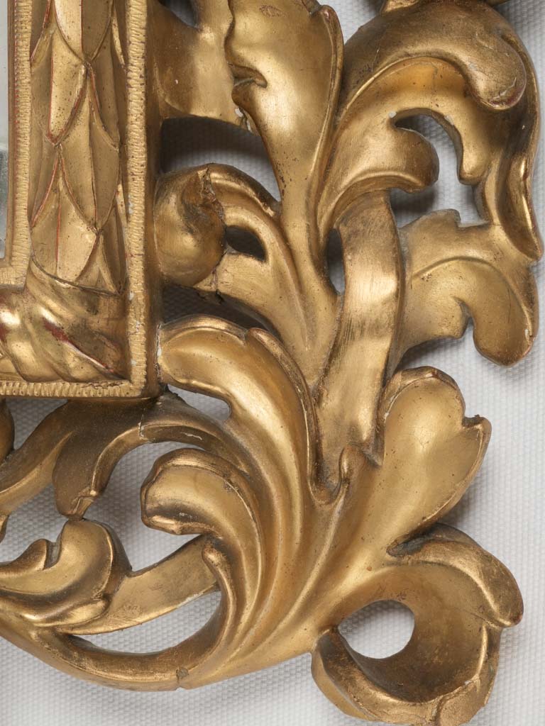 Nineteenth-century beveled gilded glass mirror