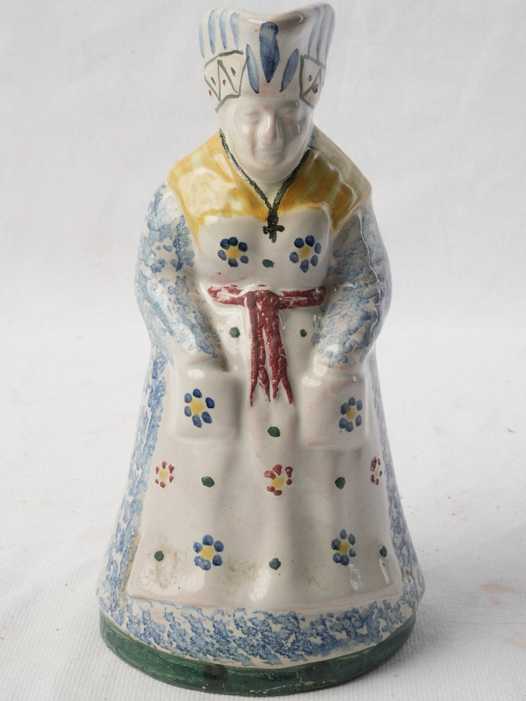 Rustic saffron-yellow decorative jug