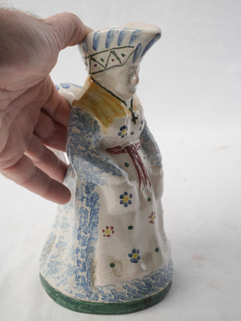 Hand-painted traditional folkware vase