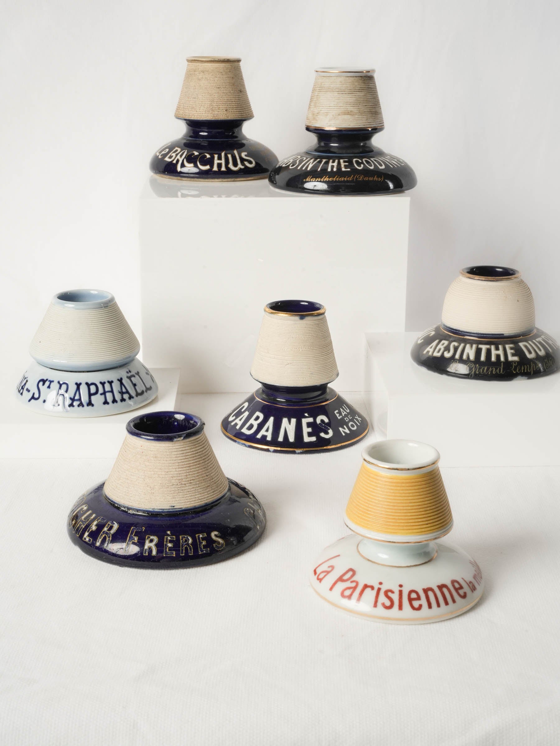 Belle Époque porcelain advertising piece