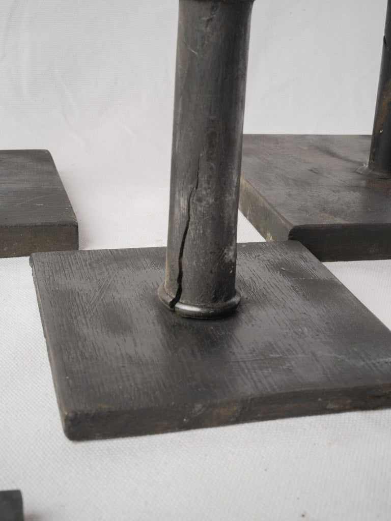 Set of 5 Decorative French Hat Stands Created from Salvaged Elements - 27½"
