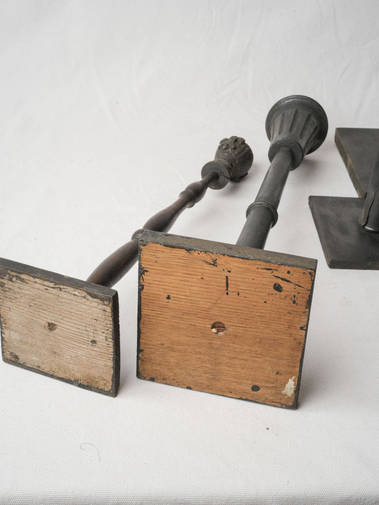 Set of 5 Decorative French Hat Stands Created from Salvaged Elements - 27½"