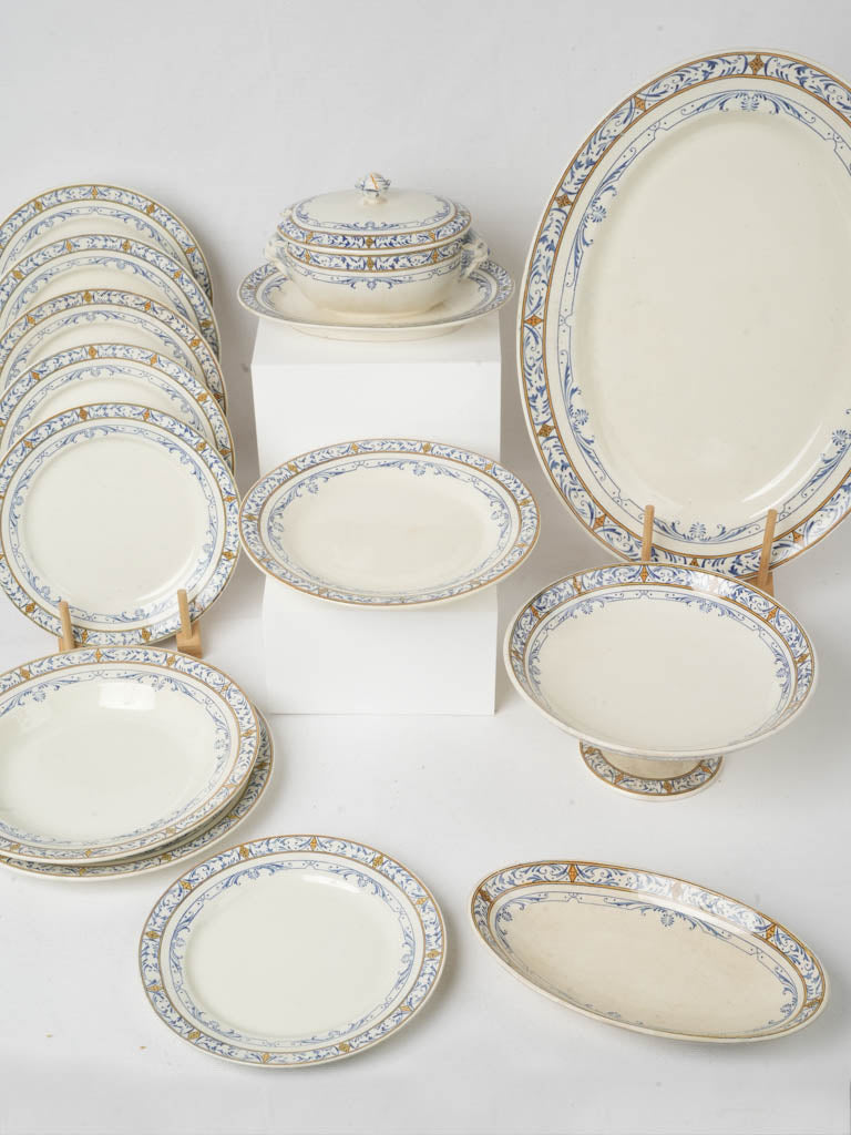 Vintage floral dinner service set