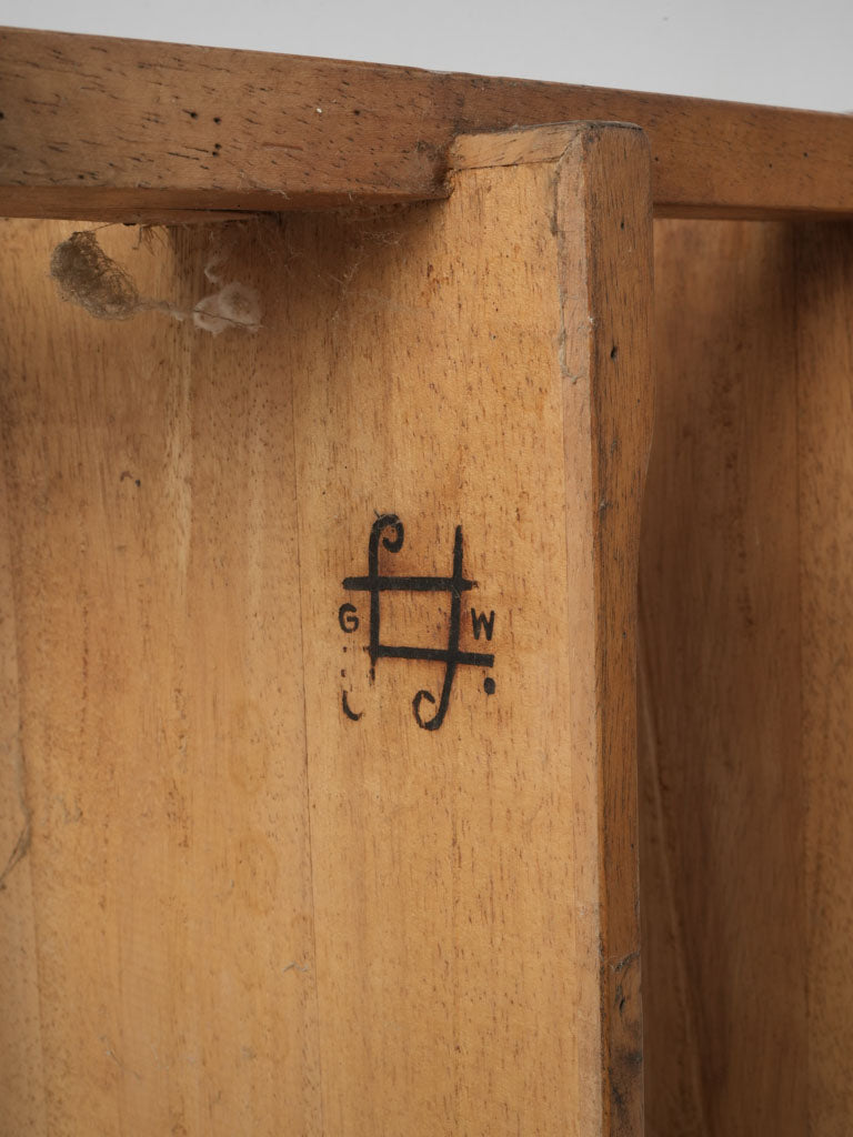 Classic French lemon wood bedside furniture
