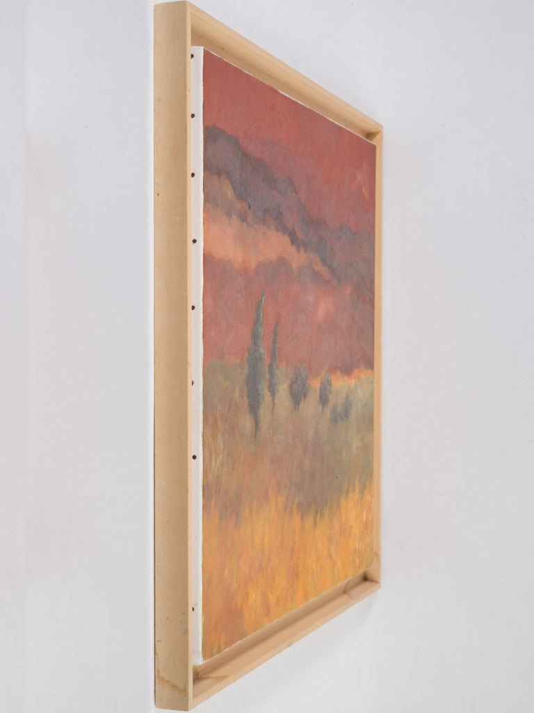 French, oil on canvas artwork