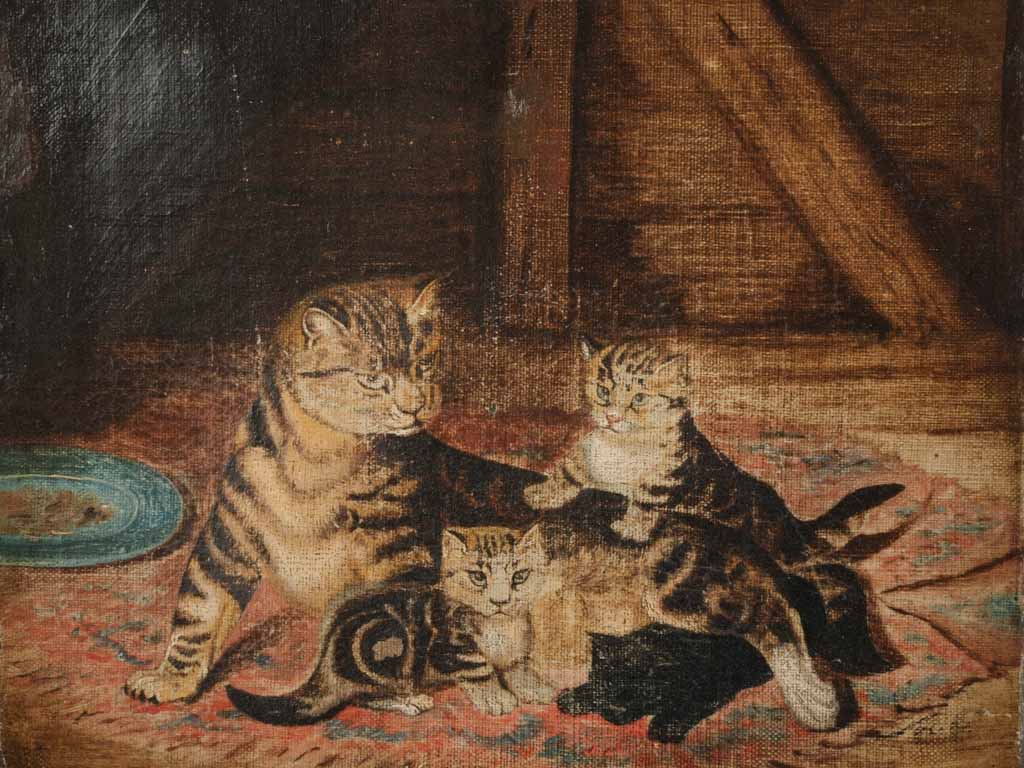 Rustic 19th-century canvas art