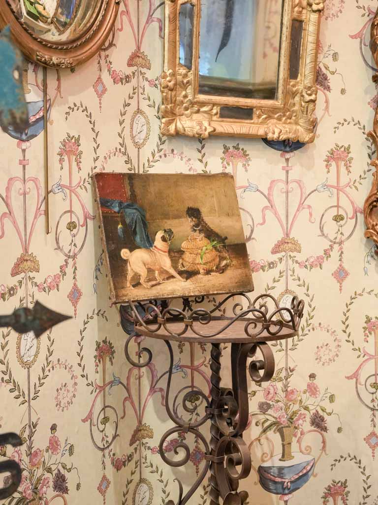 Elegant vintage French school canvas