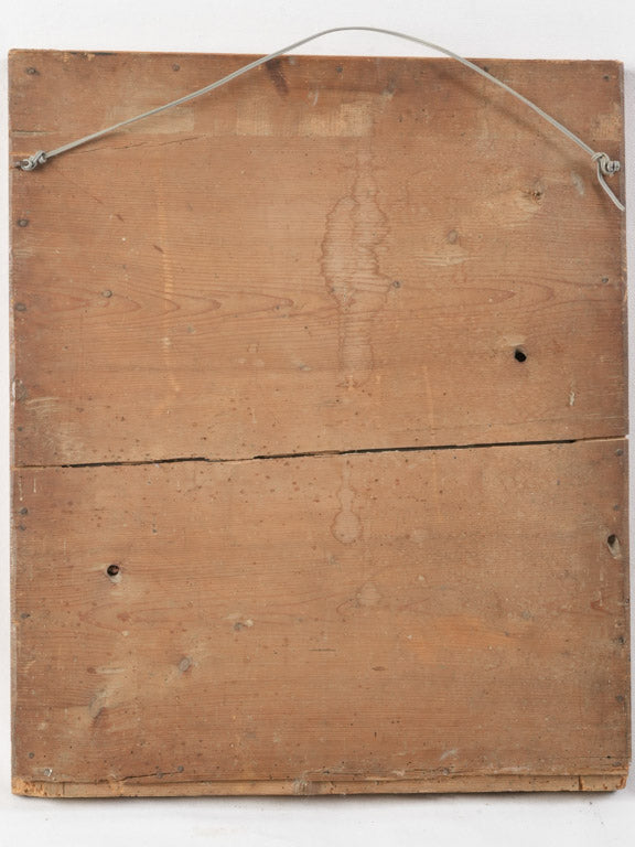 Delicate heart-patterned antique mirror