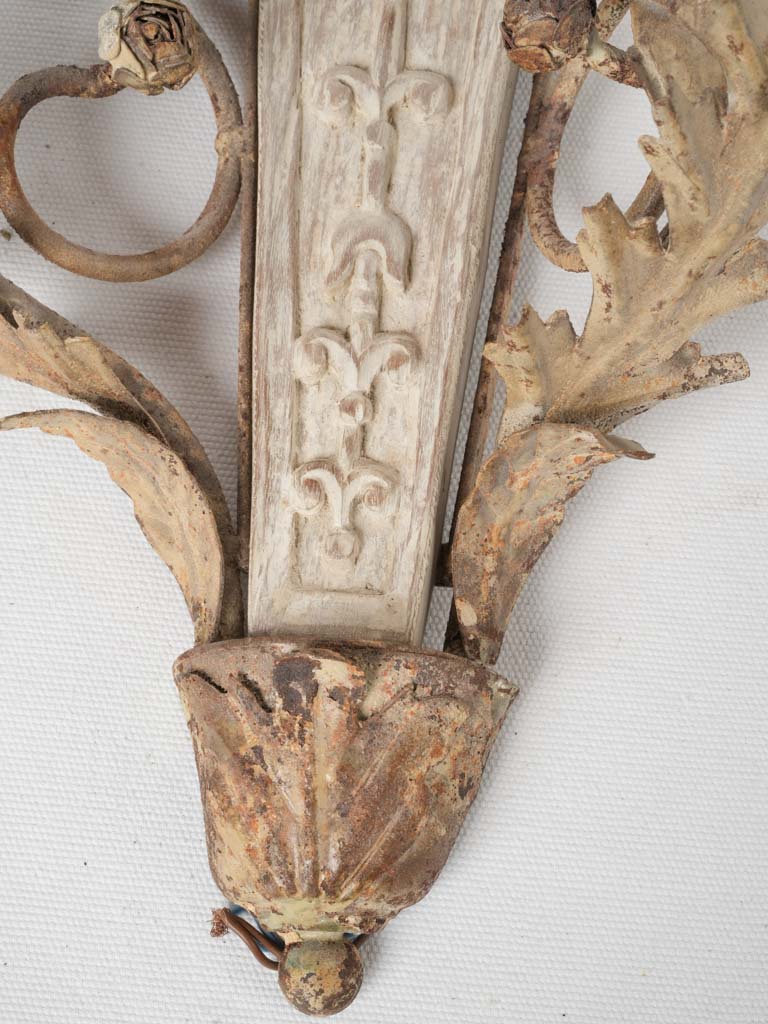 Elegant vintage French wall sconces