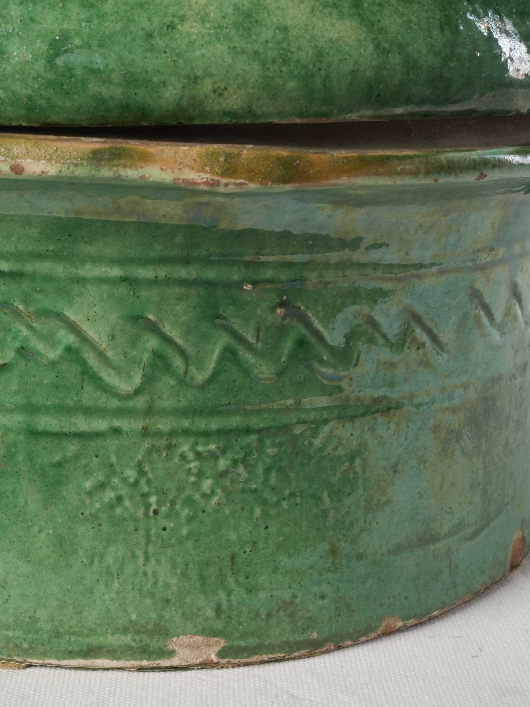 Vintage lidded stew pot