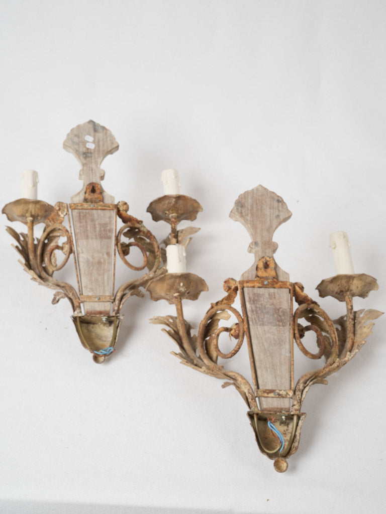 Classic Louis XVI wooden sconces