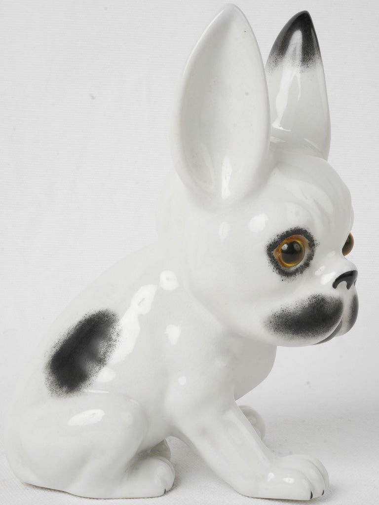 Hand-painted detailed bulldog figurine