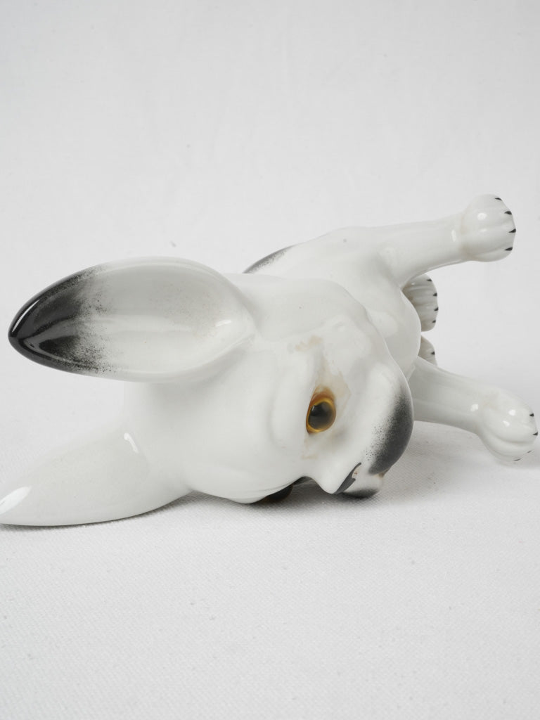 Whimsical vintage bulldog display piece