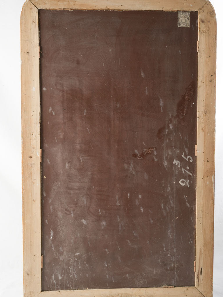 Grand 19th-Century Louis Philippe Silvered Mirror - 55"