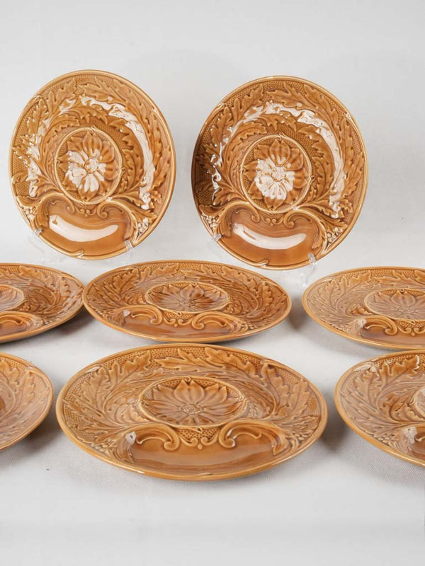 Vintage Gien artichoke ceramic plates
