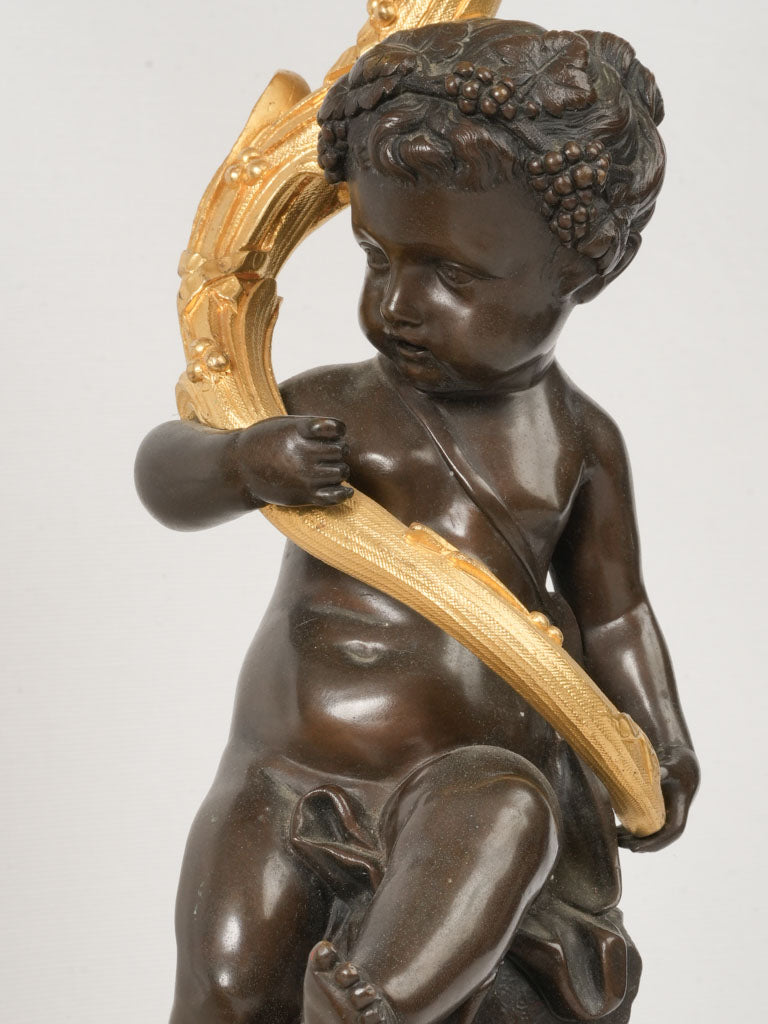 Luxurious ornamental clock garniture