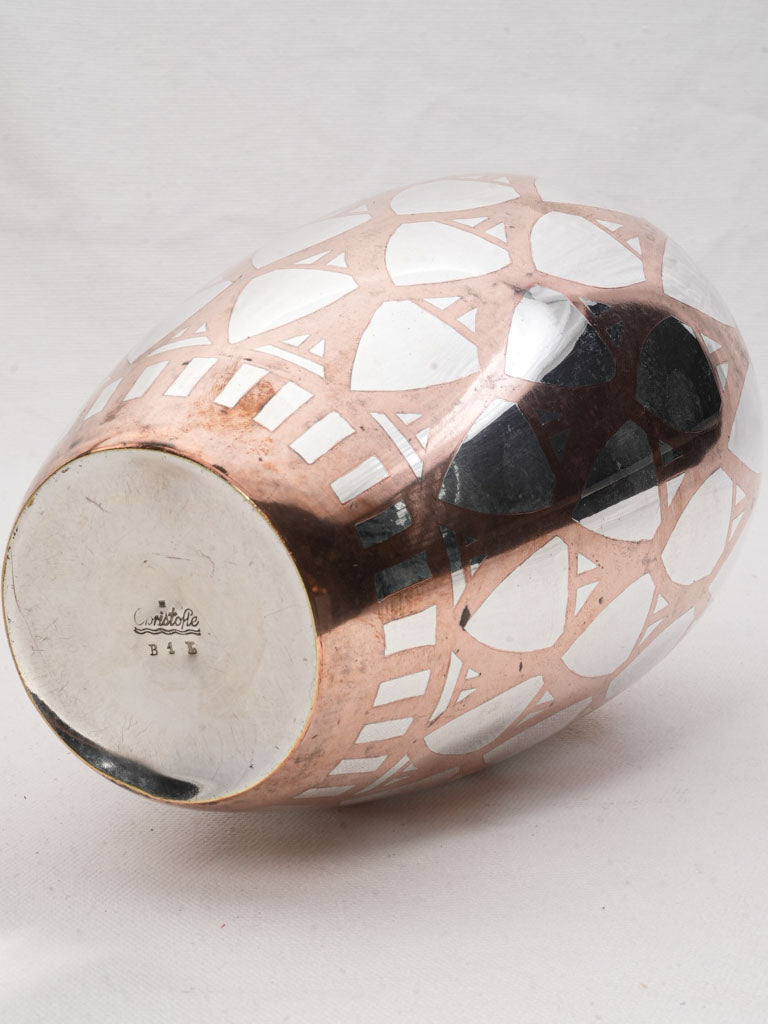 Elegant patina finish vase.