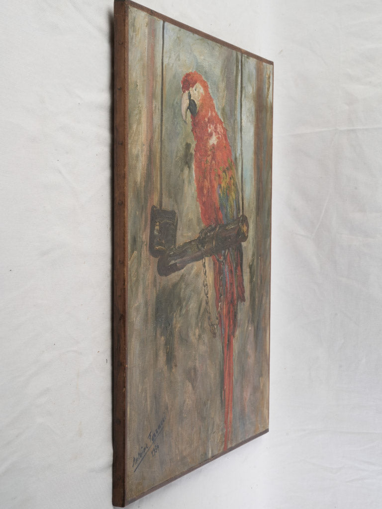 Colorful exotic bird painting