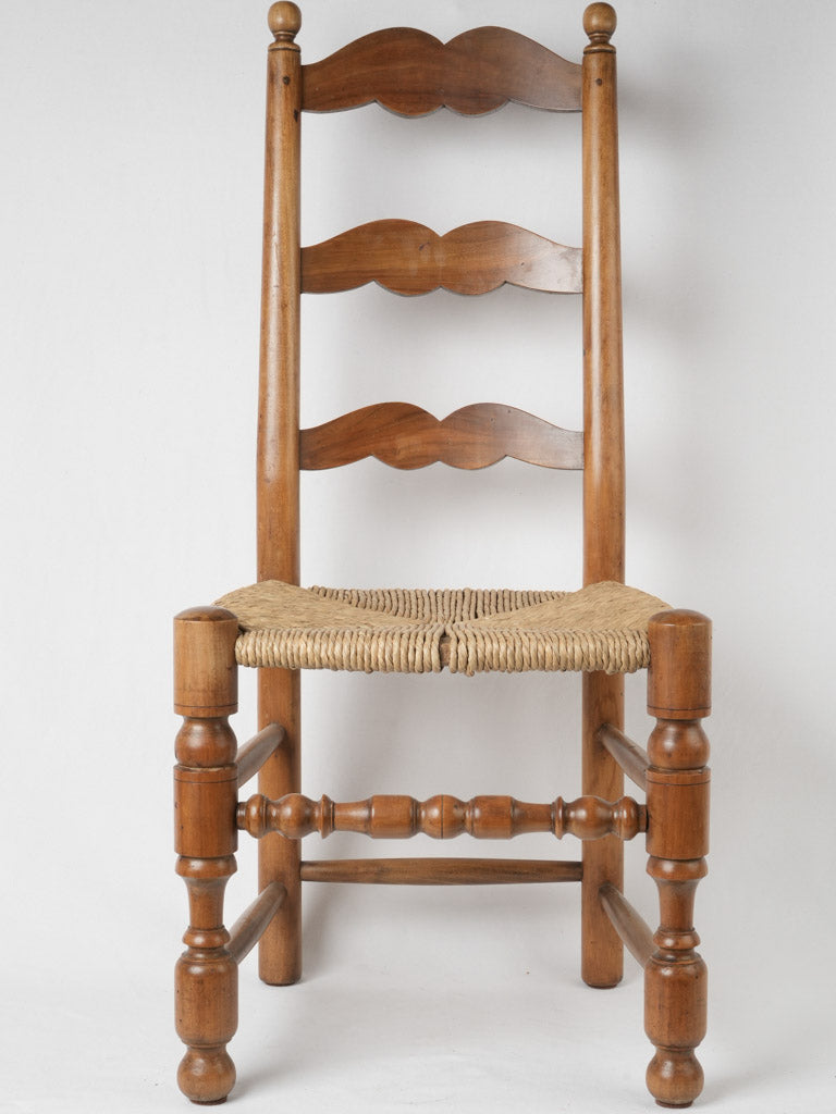 Sophisticated rush-seat armchairs