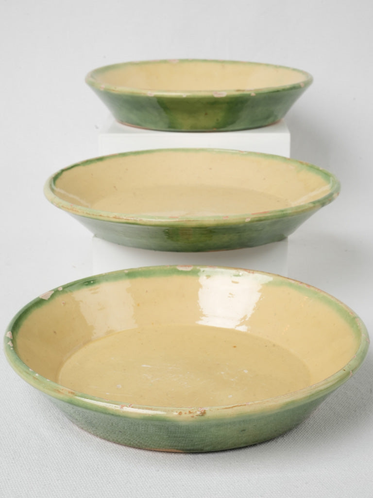 Rustic vintage terracotta dishes set