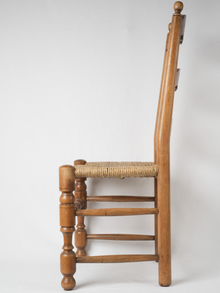 Modern French walnut armchairs