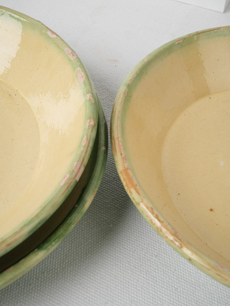 Historical glazed terracotta dining pieces