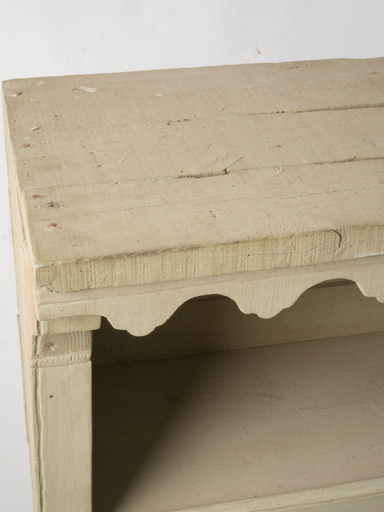 Early 20th Century Wooden Shelf In French Gray - 41"