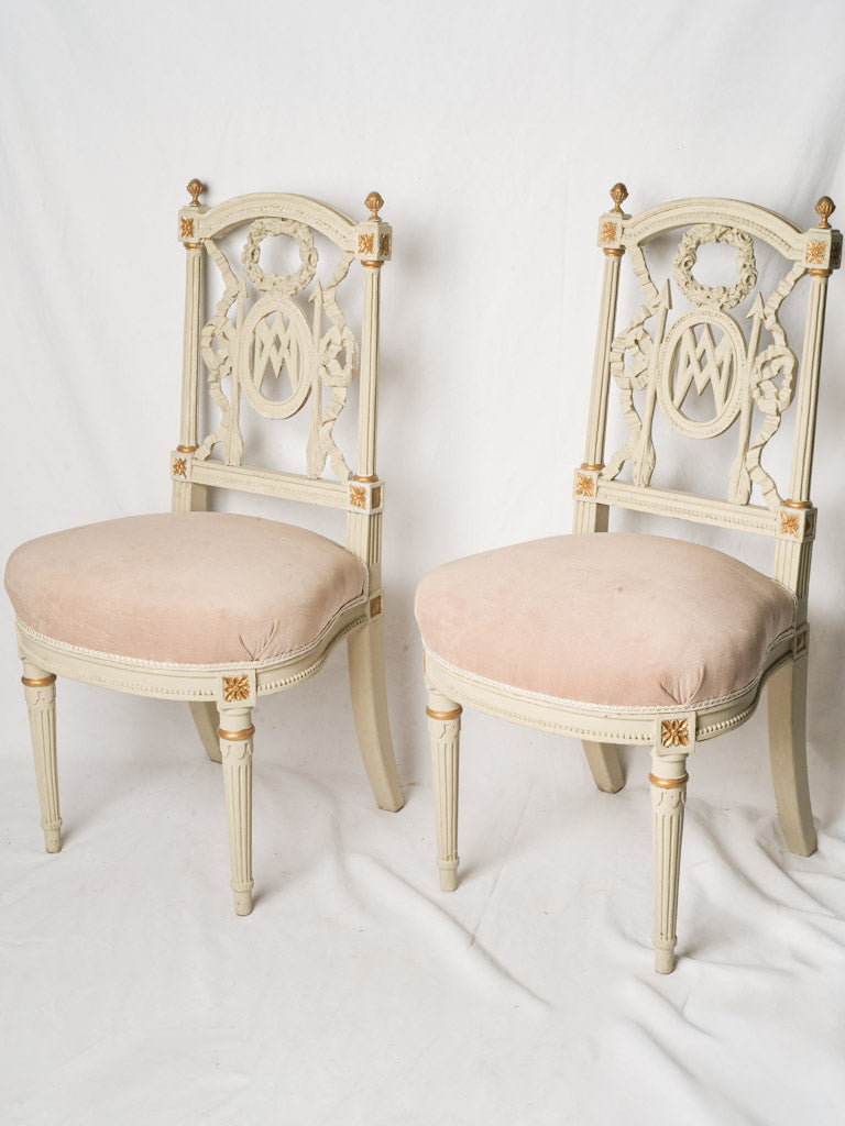 Antique elegant side chairs