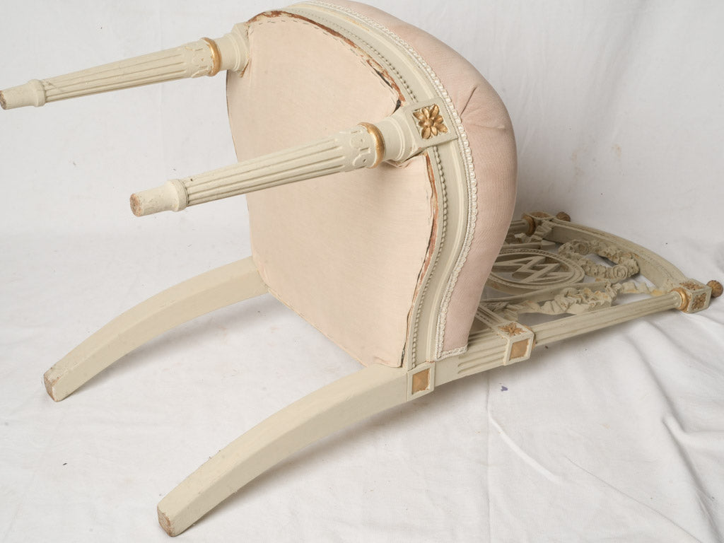 Carved intricate vanity chairs