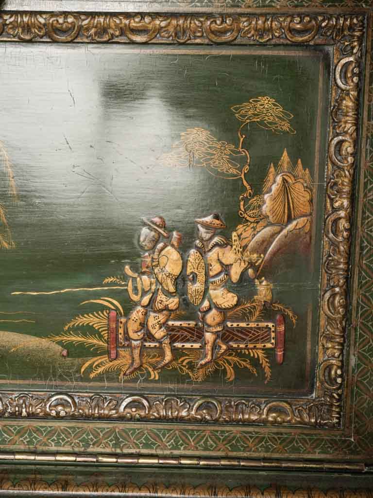 Hand-painted polychrome desk