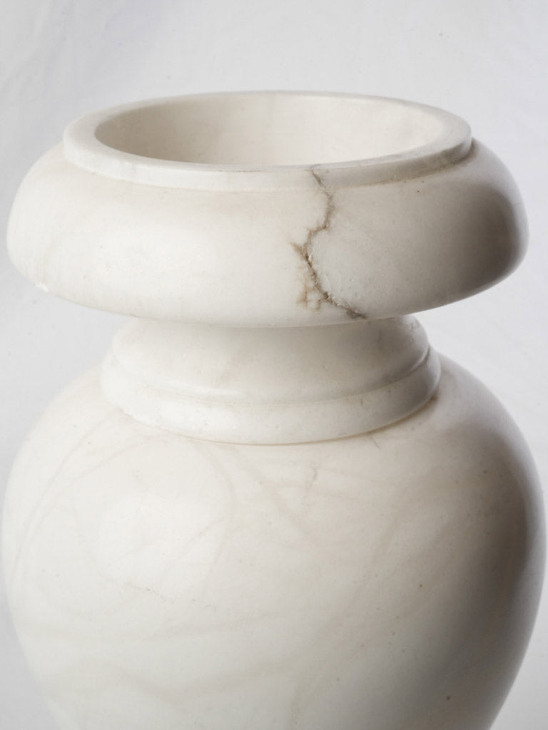 Early to Mid-20th Century Elegant Alabaster Urn Vase - 17¾"