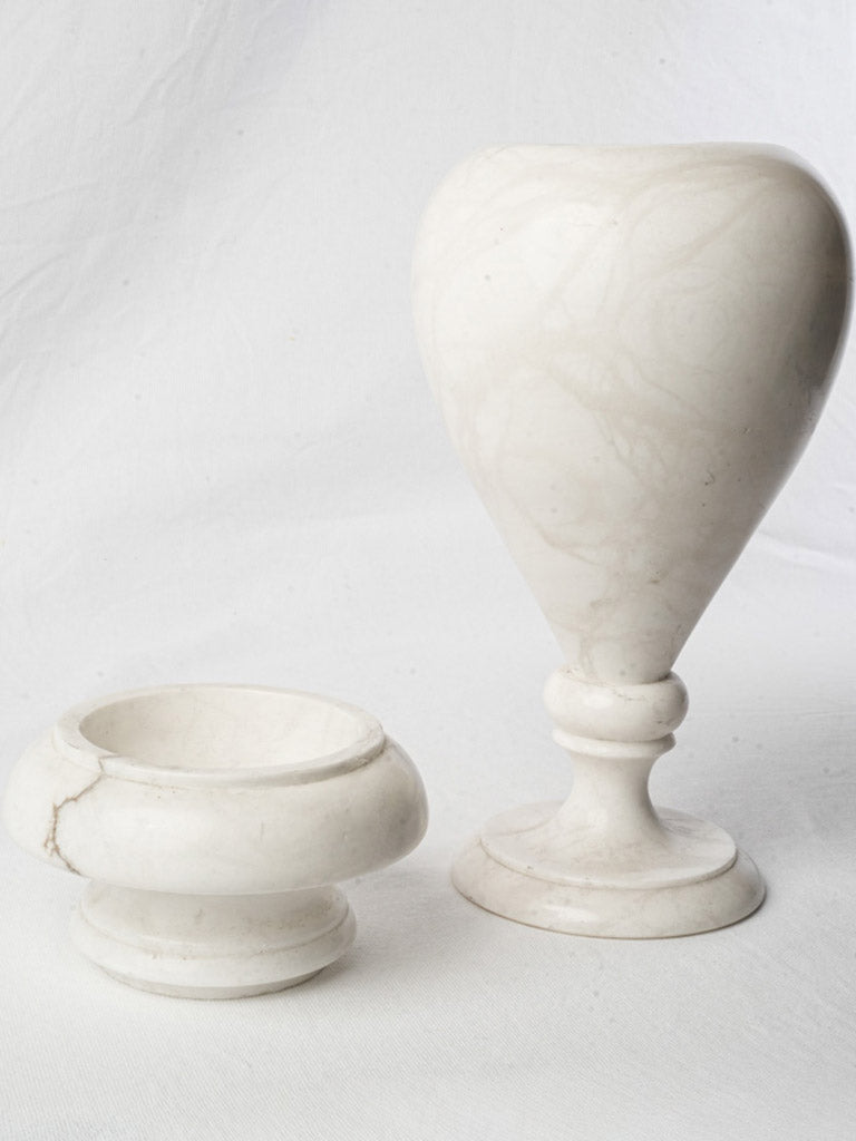 Early to Mid-20th Century Elegant Alabaster Urn Vase - 17¾"