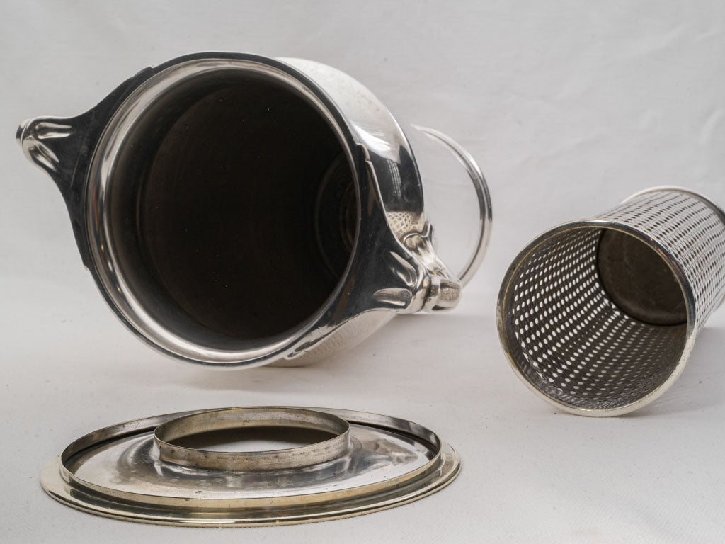 Timeless sculptural silver vessel