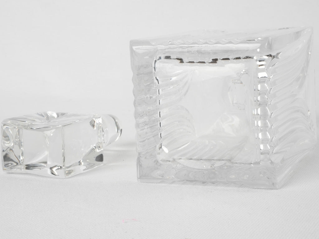 Art Deco whisky decanter - crystal 10¾"