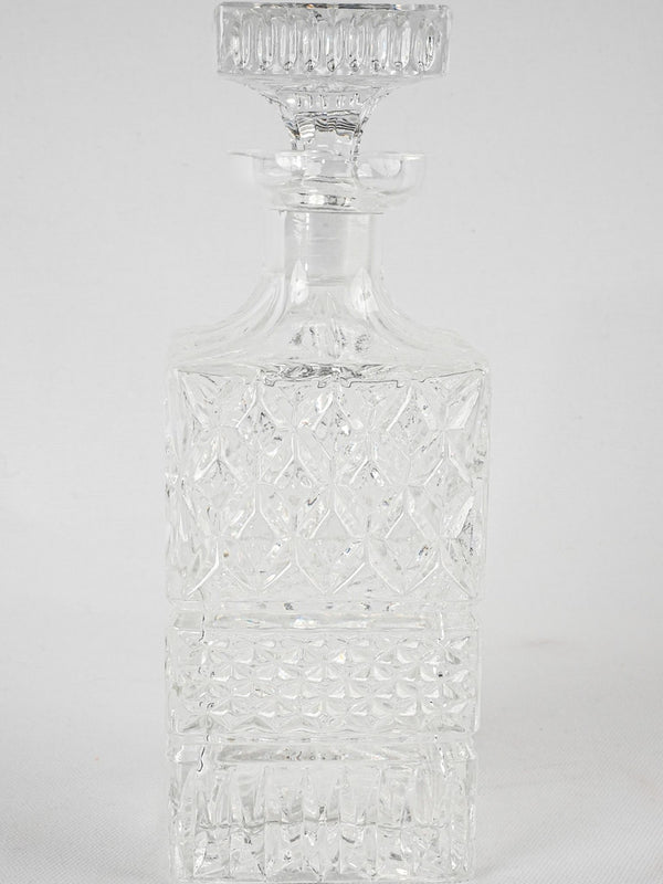 Antique clear glass decanter collectible