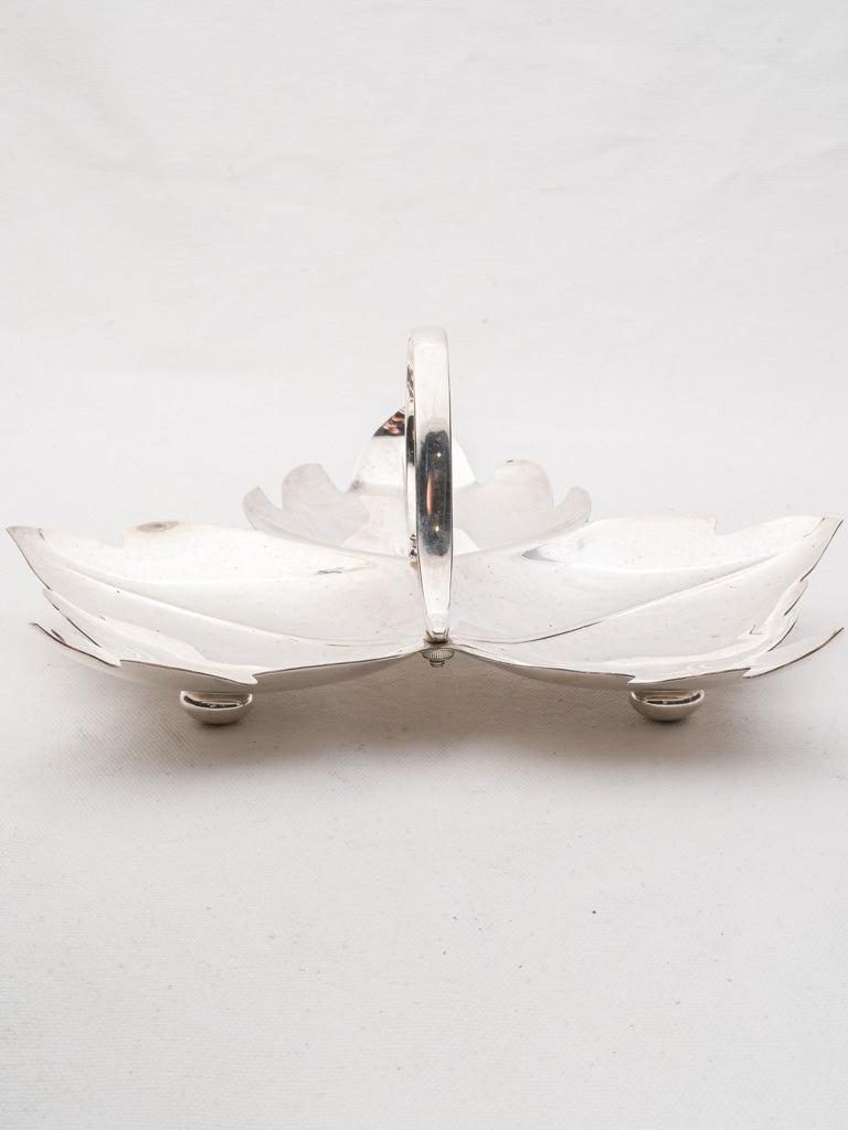 Refined silverplate catchall tray