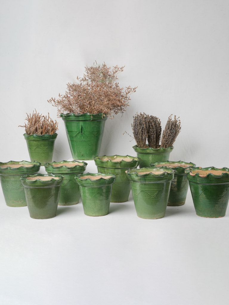 Exquisite antique flowerpots