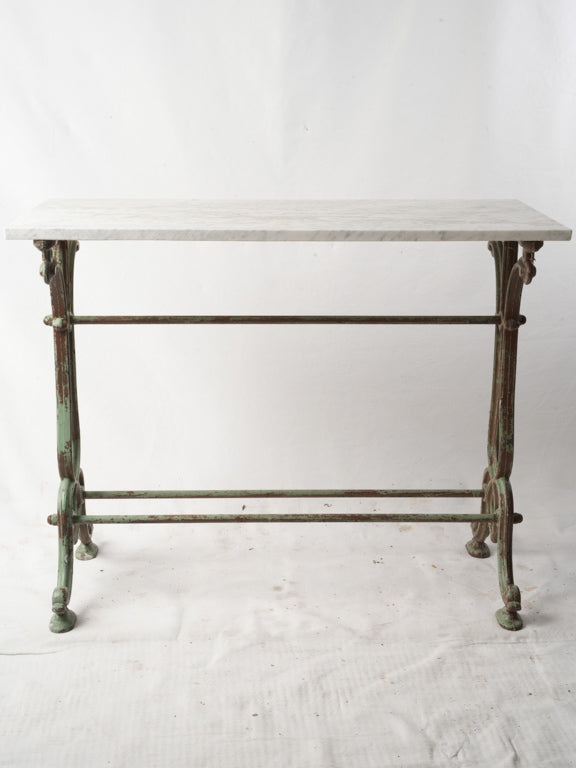 Elegant marble top café table