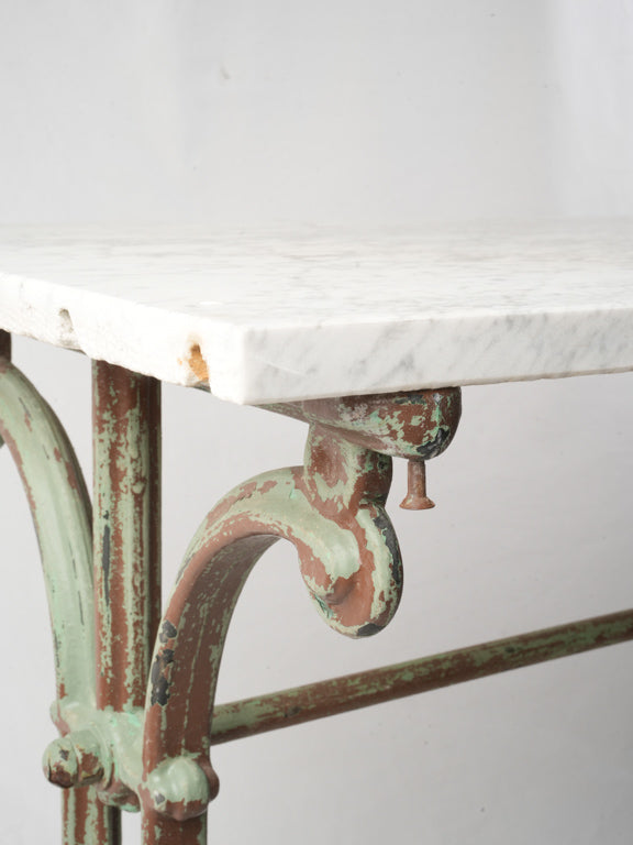 Sturdy cast iron garden table