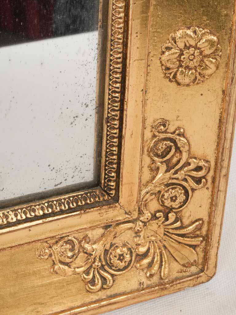 Original, restored, classic, gilded mirror
