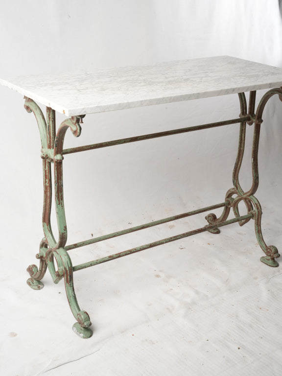 Graceful scrolling legs side table