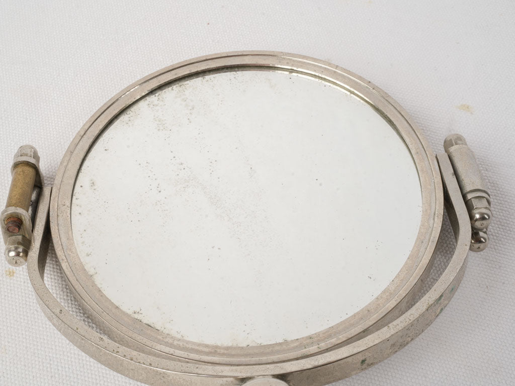 French Art Deco Double-Sided Tabletop Vanity Mirror C. 1940 - 16¼"