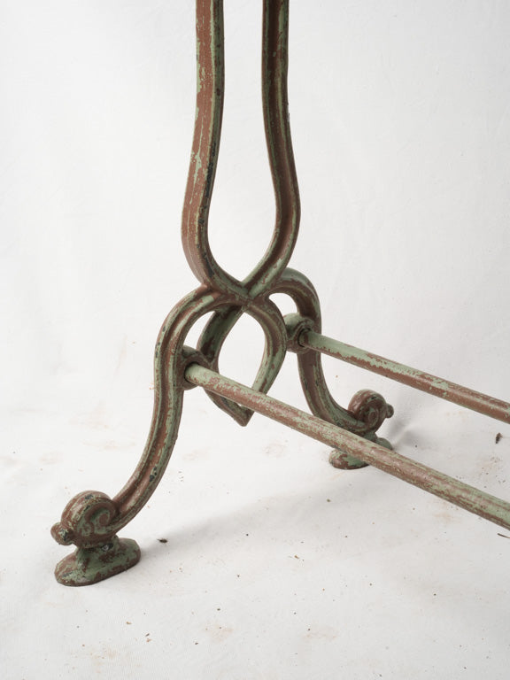 Solid structure antique finish table