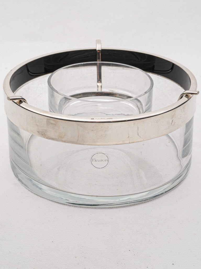 Vintage elegant caviar dish