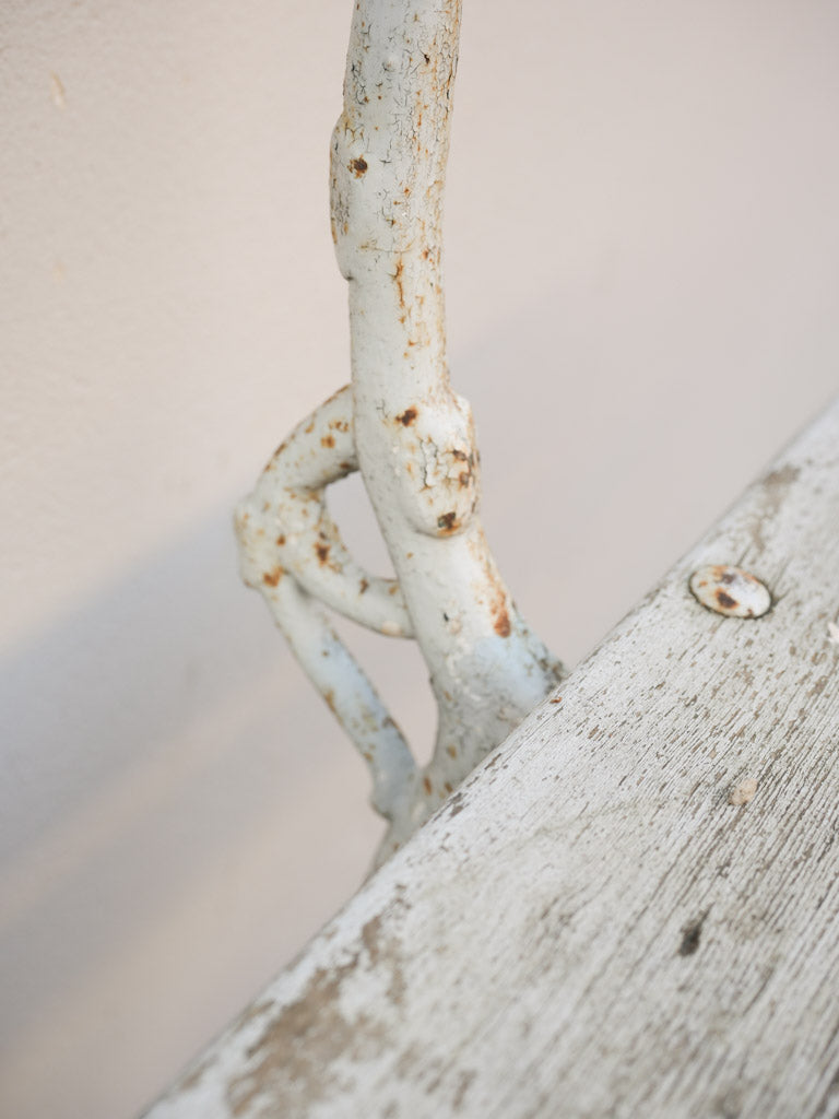 19th-Century Cast Iron And Wood Bench W/ Branch-Like Supports - 70¾"