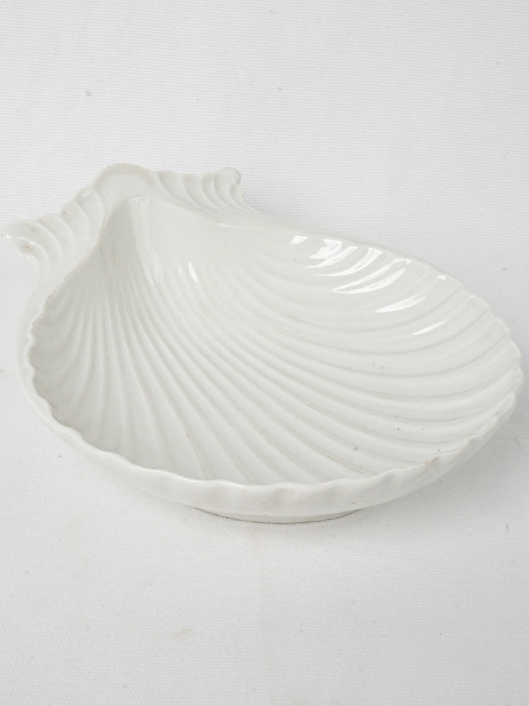 Antique elegant porcelain shell platter