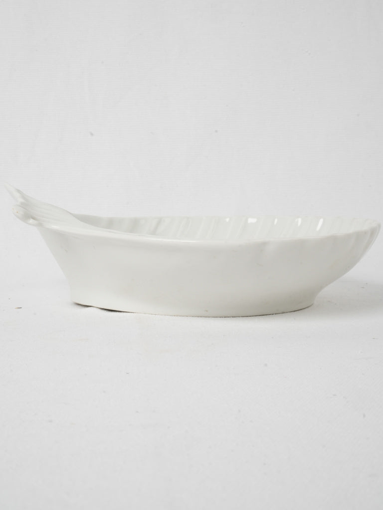 Timeless detailed textured shell platter
