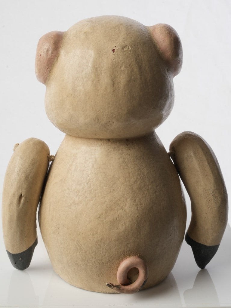 Artisanal naive-style piglet decor