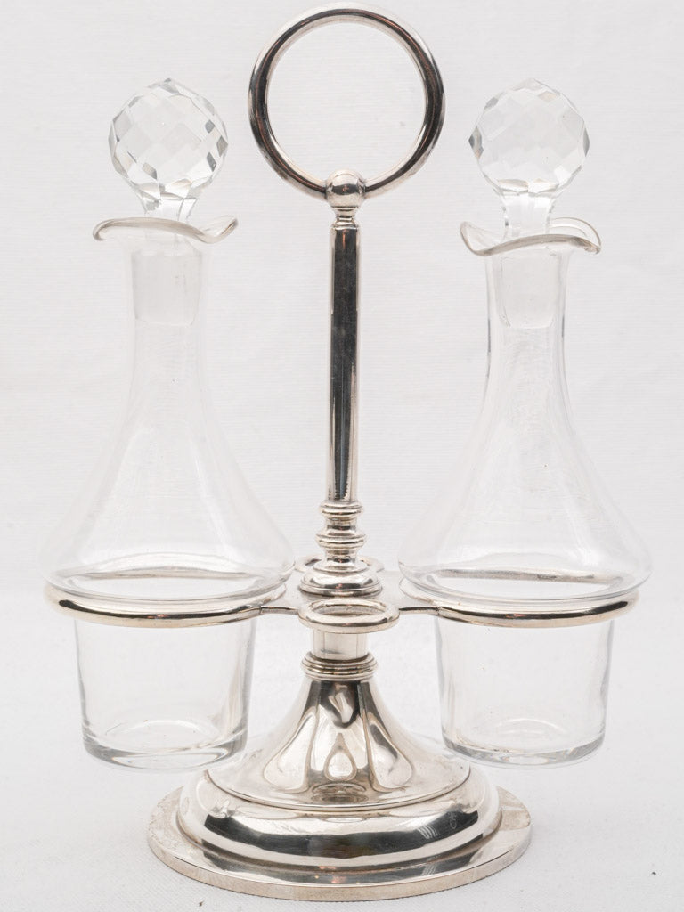 Antique hand-blown glass holders  